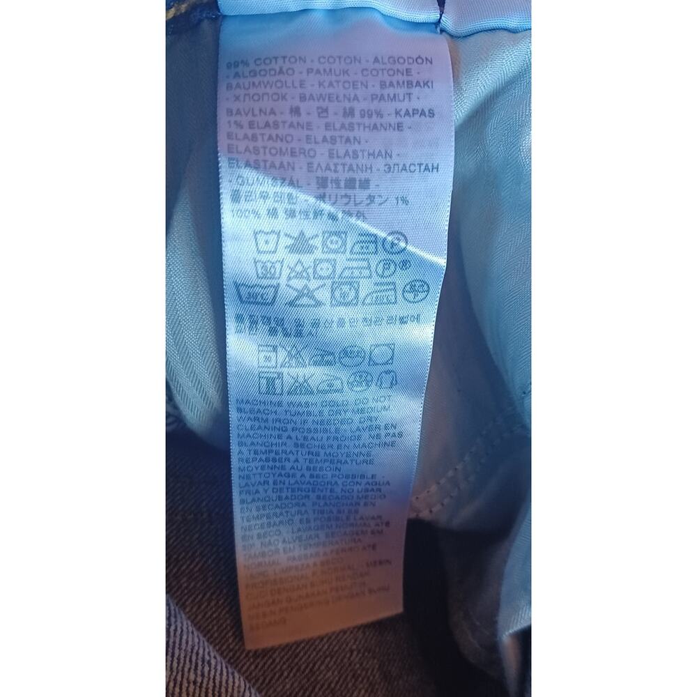 Levi's Dark Wash Boyfriend Jeans Women's Size 16 (36" Waist) Short Inseam - Picture 8 of 9